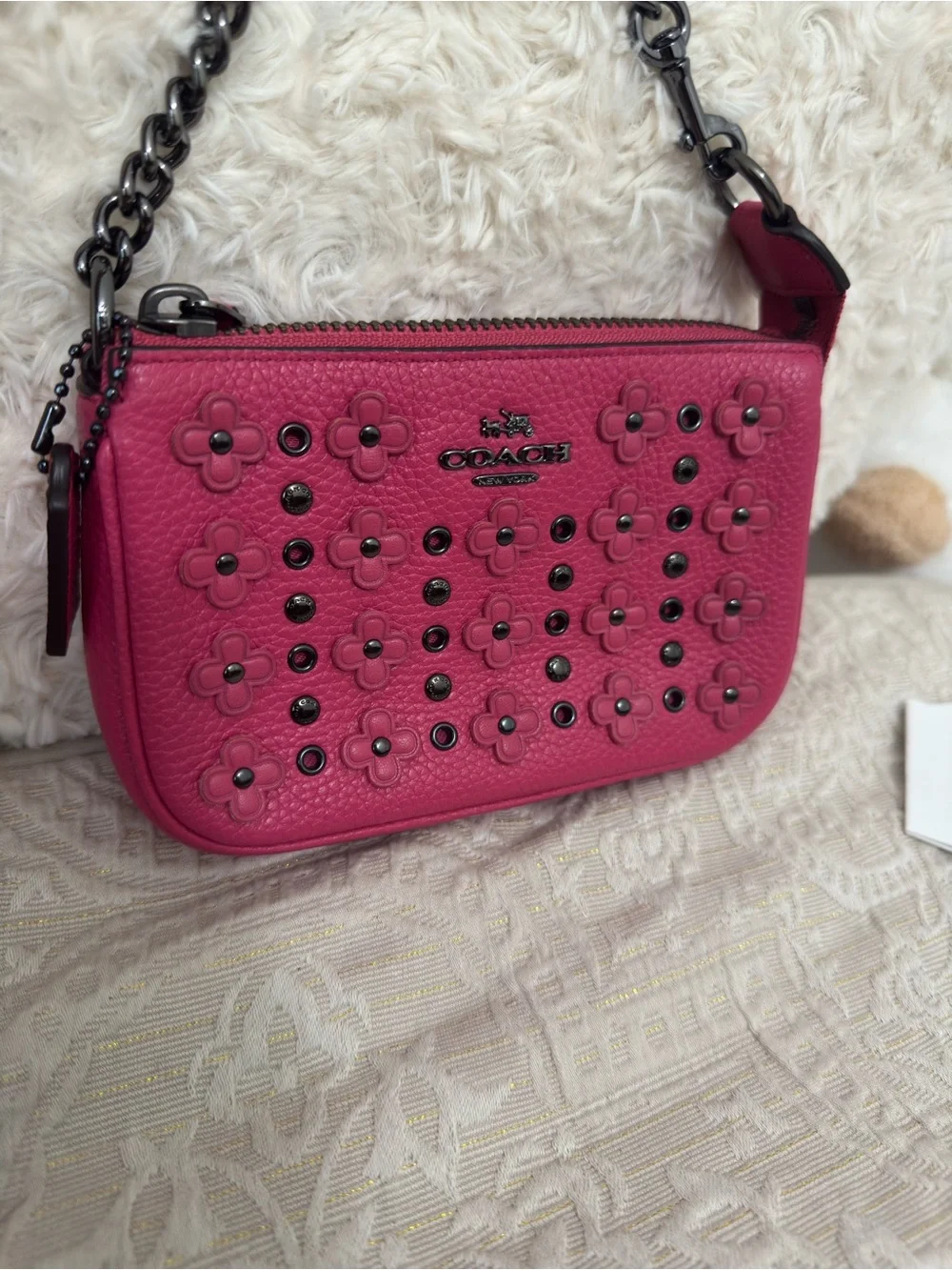 COACH Hot Pink Nolita with Grommets Includes Tags!